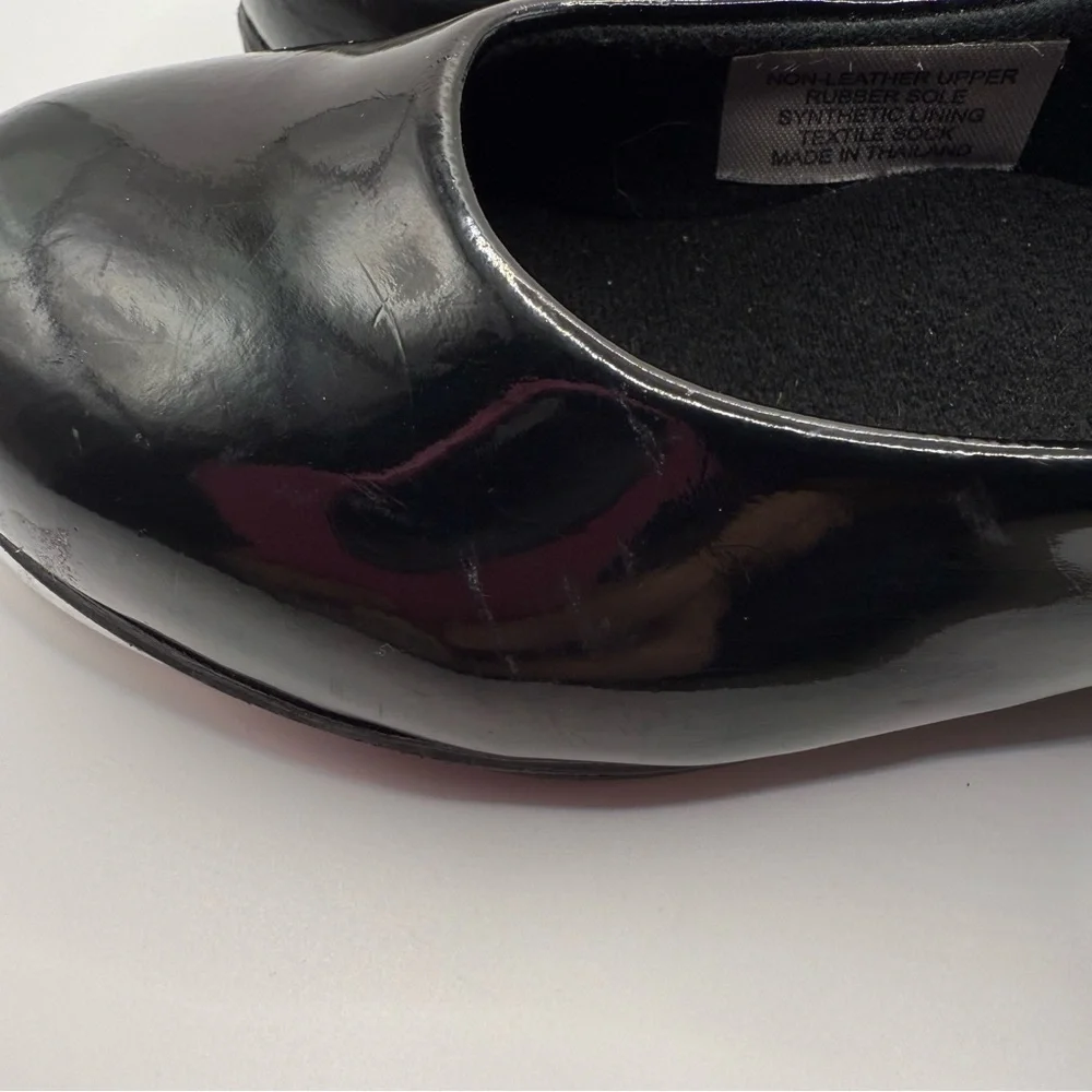 Shiny Black Kids Tap Shoes